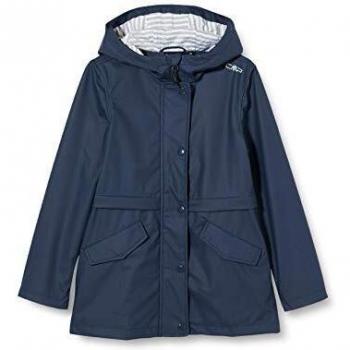 Cmp 30x9734 Hooded Jacket Black Blue 12 Years