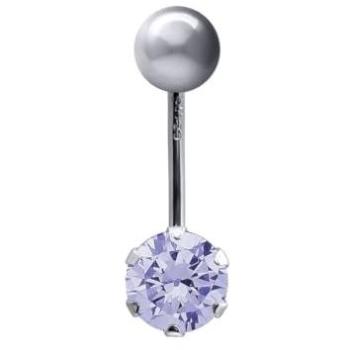 Black Tie Banana Belly Bar Piercing (10mm) – Jewelco London White Gold & CZ