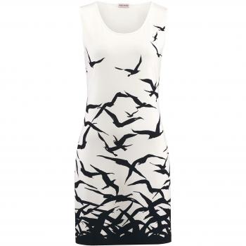 Alba Moda Animal‑Print T-Shirt für Damen – Kurzärmelig, schwarz/weiß, Baumwolle