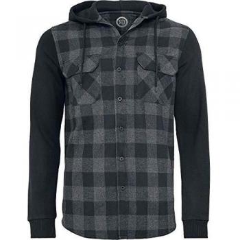 Chemise à carreaux à manches sweat R.E.D. by EMP