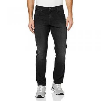 Wrangler Vaqueros Slim, Negro para Hombre 32W / 34L
