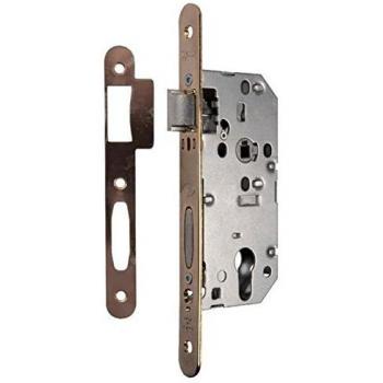 Serrure à larder Laitonnée réversible à fouillot Clé I Axe 40 mm Série D45 Vachette