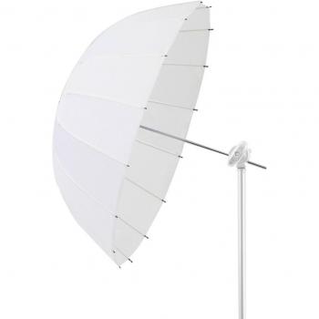 Parabolischer Regenschirm Studio 85 cm – Transparente Weiche mit silber-schwarzem Diffusor