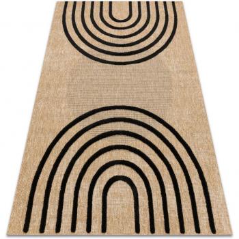 RUGSX Spark Beige/Black Structural Sisal – 140x190cm