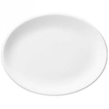 White Ceramic Oval Plate – Churchill 106183 (23 cm)
