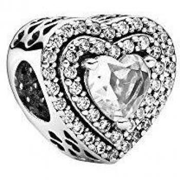 Charm Pandora Corazón Brillante Elevado 799218C01