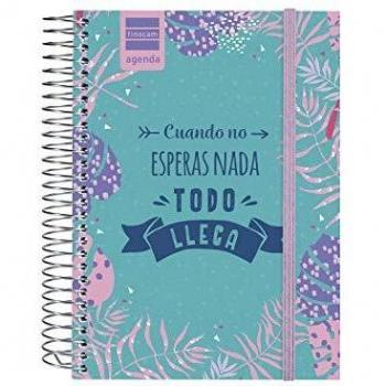 2019-2020 Finocam Diary featuring Spanish Prints and Floral Artwork