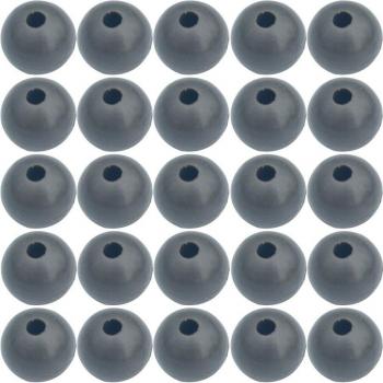 100pcs Dark Grey Soft Rubber Carp Fishing Beads