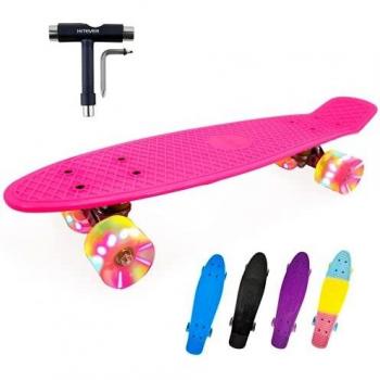 RapidRoll 22 Ready‑to‑Ride Mini Cruiser with Lighted Wheels