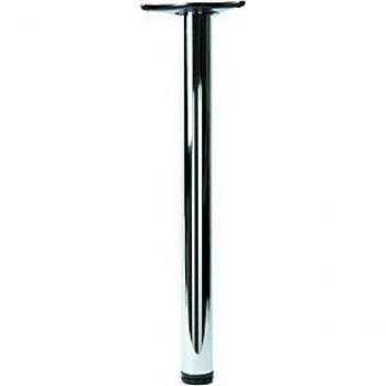 60 x 710mm Chrome Table Leg