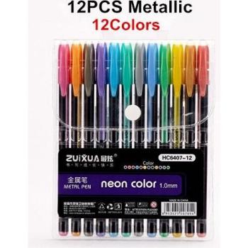 Paillettes & Palette : Stylos Gel 12 Teintes