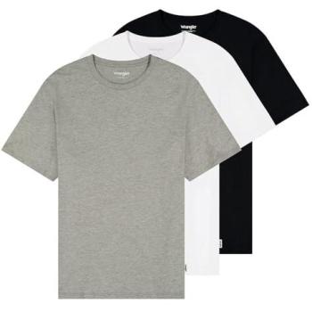 Packung mit drei Wrangler T-Shirts (1 x Herren 4XL, weiß)