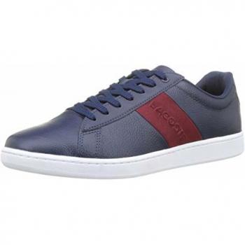 Lacoste Carnaby Evo 319 1 SMA, Baskets Hommes, Bleu (NVY/DK Red 5a5), 40 EU