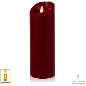 Luminara Bordeaux Light‑Wax LED-Kerze 8 x23 cm – Remote Control, Flat Finish