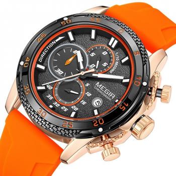 MEGIR Cinturino Silicone Elegante Blu 2211