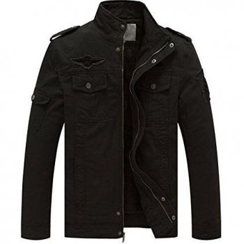 Imbottito Parka Caldo Uomo Esterno Nero M