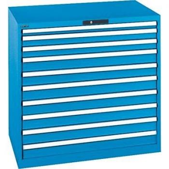 Armoires Liste en gris clair 1023 × 725 × 1 000 mm – 10 tirages – 75 kg