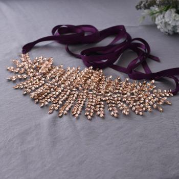 Ceinture à strass pour femme TRiXY SH238-P