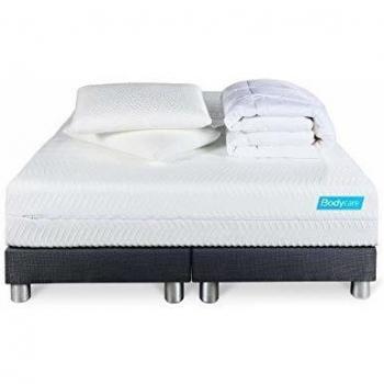 Ensemble BIOCARE 180x200 Mousse à mémoire de forme Bio 5 zones Maxi épaisseur + Couette + 2 oreillers