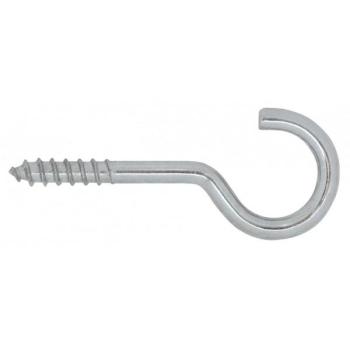 Gancio a Vite Zincato 3 mm, Gambo 20 mm