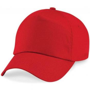 Beechfield Junior Red 5 Panel Hat