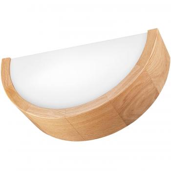 Aplique Kerio de Envostar, 27,5 cm, roble natural