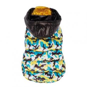 CROCI HONDENJAS CAMOUFLAGE TWEEZIJDIG GEEL / ZWART / BLAUW