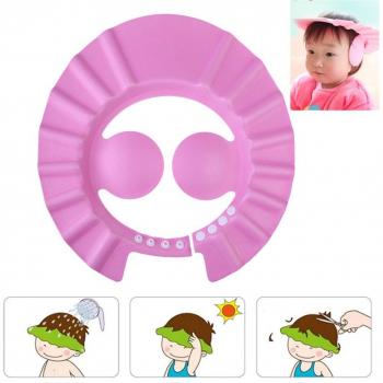 Gorra de champú para niños con protección de oídos