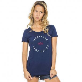 Blusa casual Mujer Marraines Trop Douce color azul marinho