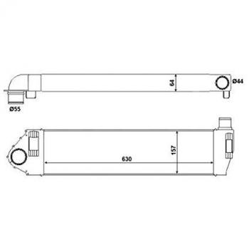 Intercooler per auto NRF 30514