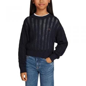 Tommy Hilfiger Regular Fit Pullover Dunkelblau 14Y Mädchen