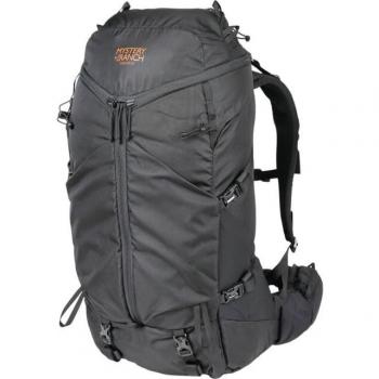 50L Black Nylon Hiking Backpack