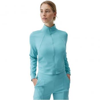Felpa donna Born Living Yoga Naoko Full Zip turchese