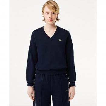Lacoste Damenpullover Navy/Blau Größe 44