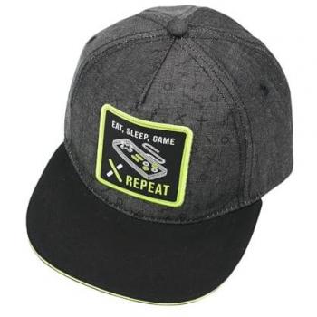 Jungen-Flat-Cap “Repeat” in Carbon – Maximo Basecap