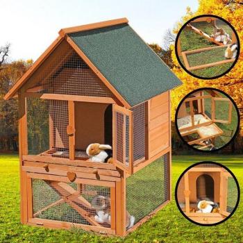 Melko – Enclos Extérieur pour Animaux – Petite animalerie clapier