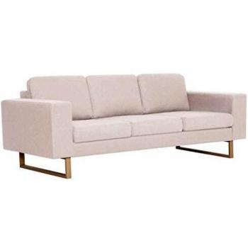 VidaXL 3-Seater Sofa in Cream