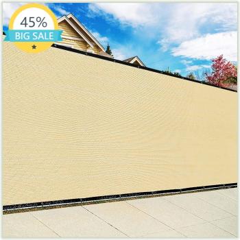 Beige Hek Privacy Scherm 5 voet bij 50 voet