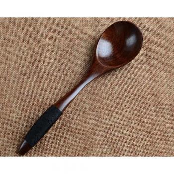 Wooden Bamboo Soup & Tea Spoons – Family Pack