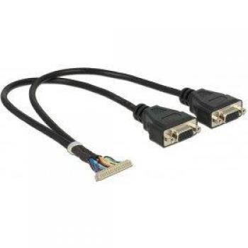 DeLOCK Videokabel IDC 40polig bis HD15 W 34 cm 84710