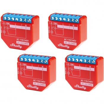 Shelly WLAN-Schaltaktor Plus, 16 A, Bluetooth, 4er Pack