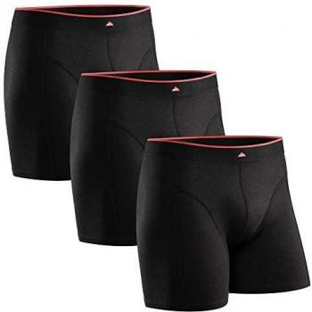 DANISH ENDURANCE Boxer in Bamboo Nero Pacco da 3