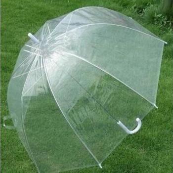 Außen transparenter winddichter Regenschirm für Dekorationen