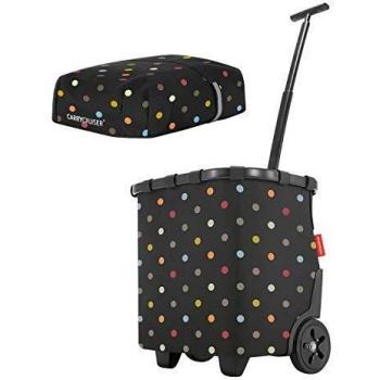 TravelTrolley CarryCruiser 40 L Shoppingwagen mit Deckel – Schwarzer Punkt-Print
