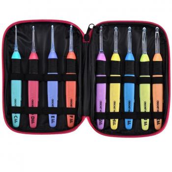 9-Piece LED Knitting Hook Collection