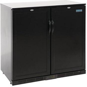 Polar Back Bar Cooler Double Solid Door 208L