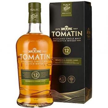 Whisky Tomatin 12 ans en boîte cadeau 43% 1L