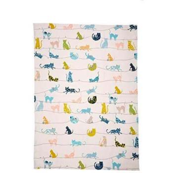 Cats and Teacups Dexam Tea Towel Set of 2