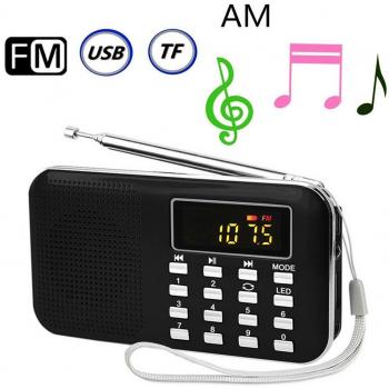 Radio con torcia elettrica e jack per cuffie da 3,5mm
