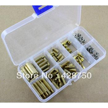 Conjunto M3 Latón con Separadores, Tornillos y Tuercas